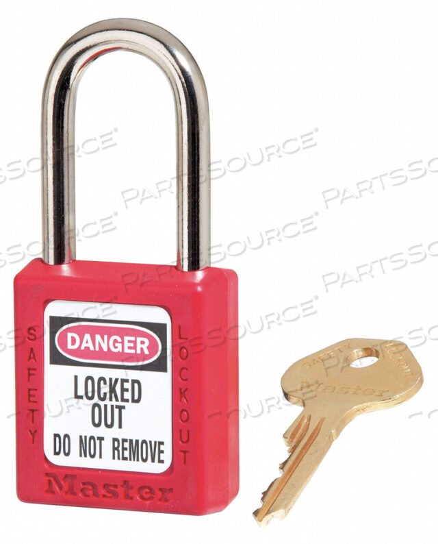 OEM#: 410KAS12REDТЕРМОПЛАСТИКОВЫЙ НАВЕСНОЙ ЗАМОК ZENEX, КРАСНЫЙ, 12/КОМПЛЕКТ от Master Lock