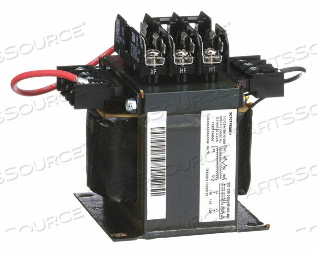 OEM#: 9070TF500D1УПРАВЛЯЮЩИЙ ТРАНСФОРМАТОР 500 ВА 4.43 ДЮЙМА H по квадрату D