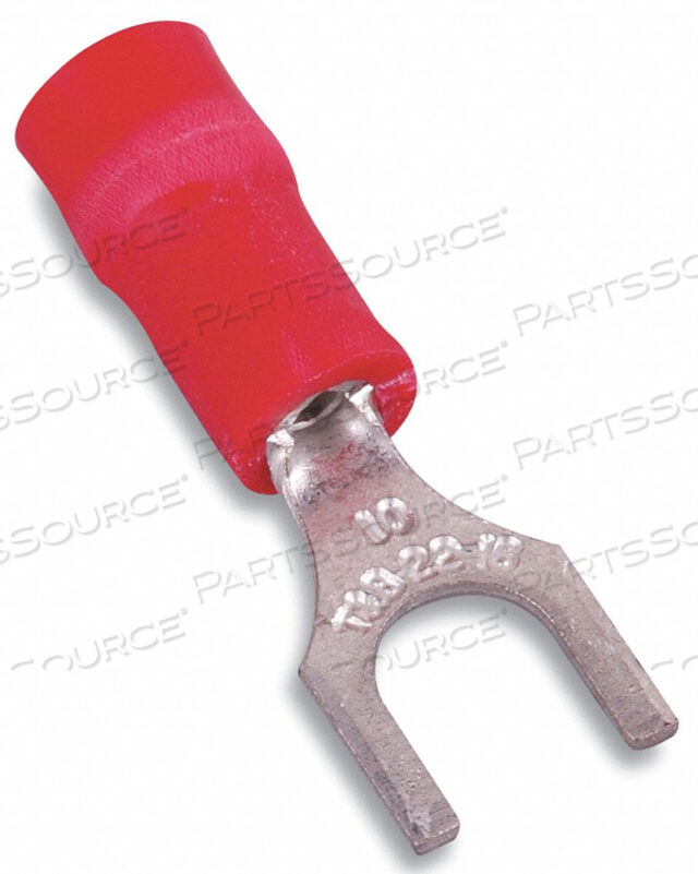 OEM#: 18RA-10FTERMINAL, СТАНДАРТНАЯ ВИЛКА, С ВИНИЛОВОЙ ИЗОЛЯЦИЕЙ, 600 В, 22–16 AWG, № 10 от ABB, Inc.