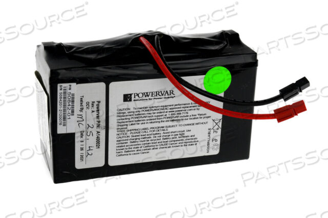 OEM#: 50842-01АККУМУЛЯТОРНАЯ БАТАРЕЯ, 420 ВА, ПРОВОДНЫЕ ВЫВОДЫ от AMETEK Powervar