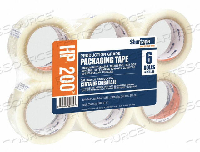 OEM#: HP 200 УПАКОВОЧНАЯ ЛЕНТА 100M L 4-25/64 DIA. PK6 от Shurtape