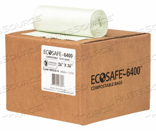 OEM#: HB2636-8МУСОРНЫЙ МЕШОК 20 ГАЛЛОНОВ ЗЕЛЕНЫЙ PK165 от Ecosafe-6400