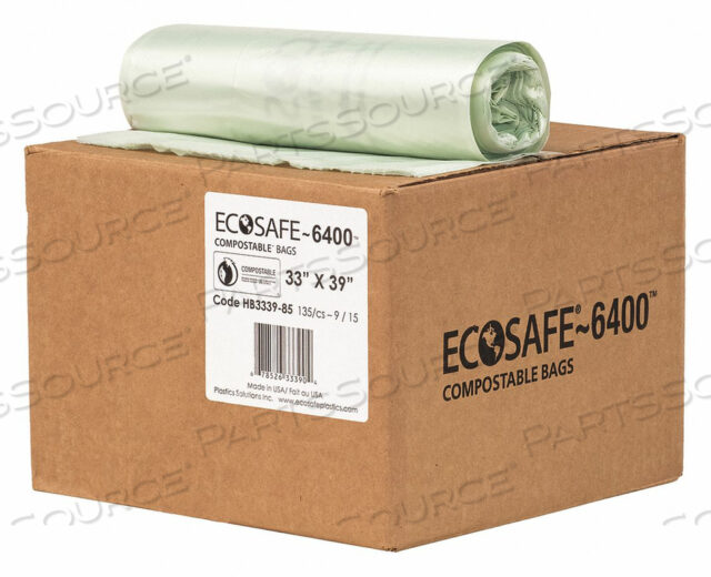 OEM#: HB3339-8МУСОРНЫЙ МЕШОК 35 ГАЛЛОНОВ ЗЕЛЕНЫЙ PK135 от Ecosafe-6400