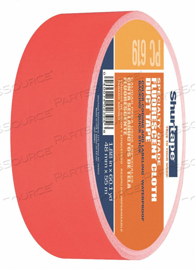 OEM#: PC 619 FLO-48MM X 55M-24 RLS/CSTAPE DUCT TYPE 48MM DUCT TAPE W от Shurtape