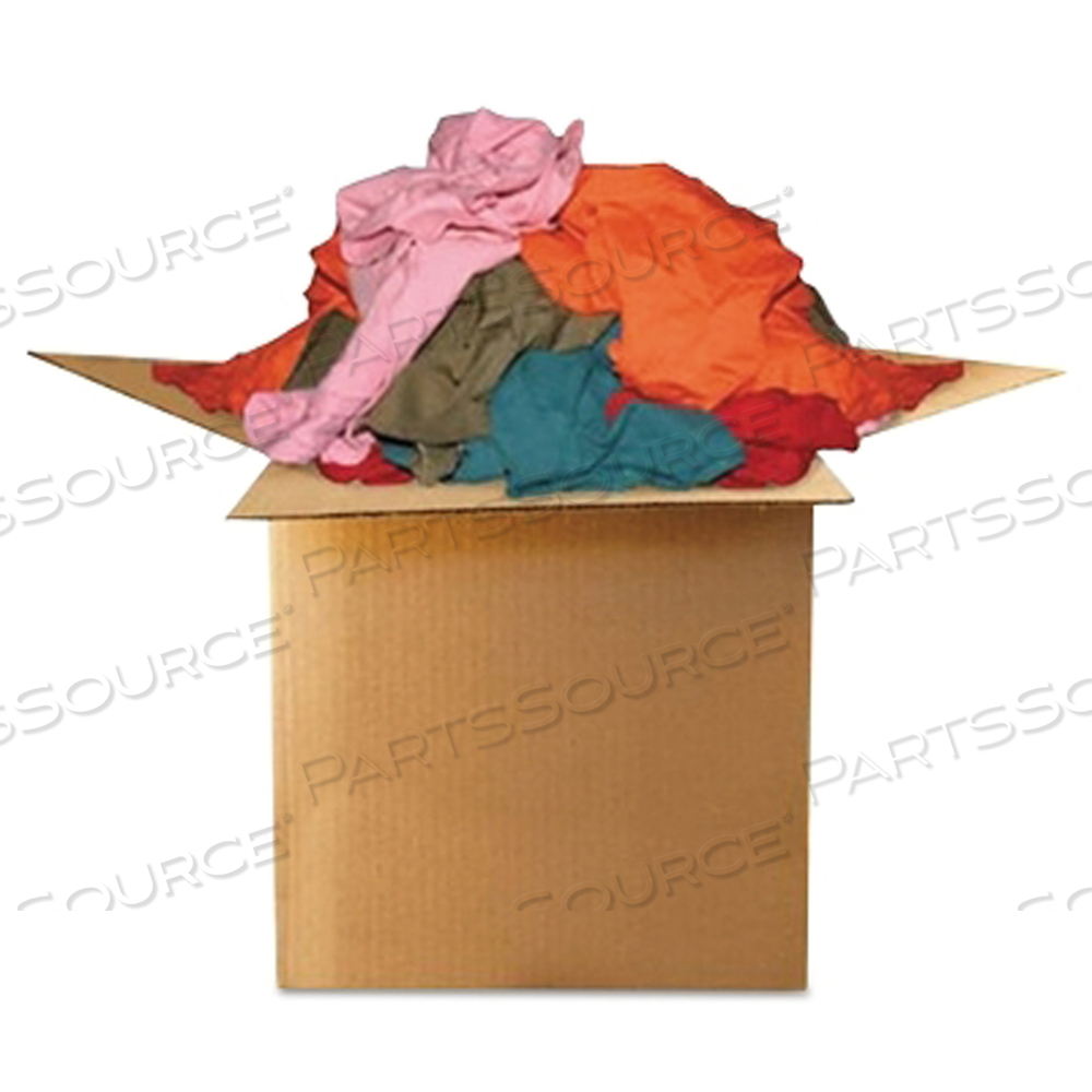 OEM#: 11825ЦВЕТНАЯ ТРИКОТАЖНАЯ ФУТБОЛКА ПОЛО ХЛОПКОВЫЕ ТРЯПКИ ДЛЯ ПРОТИРКИ, 25 ФУНТОВ, КОРОБКА от Sooner Wiping Rags