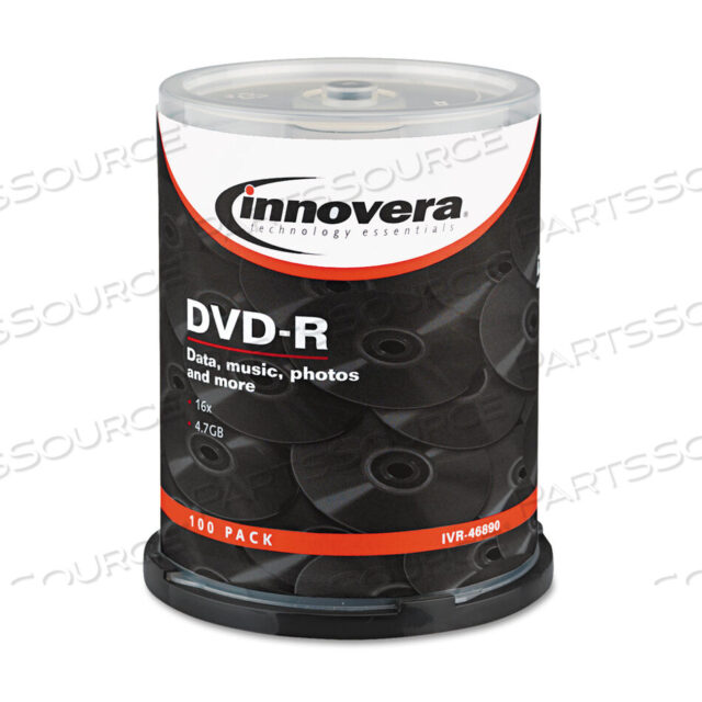 OEM#: IVR46890DVD-R DISC 4.70GB 16X SPEED SILVER PK100 от Innovera