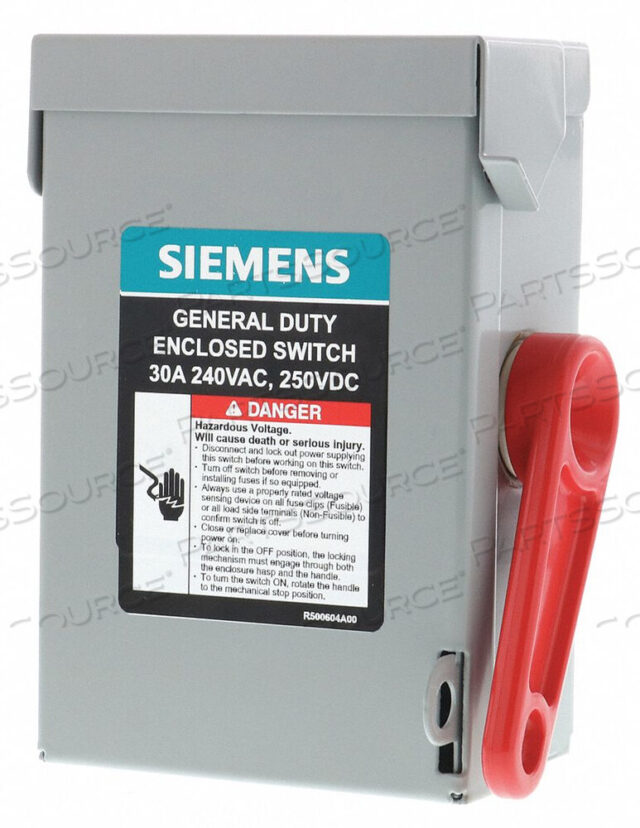 OEM#: GNF221AБЕЗОПАСНЫЙ ВЫКЛЮЧАТЕЛЬ ОБЩЕГО НАЗНАЧЕНИЯ 2 ФАЗЫ от Siemens