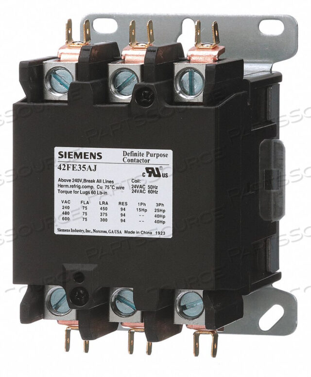 OEM#: 42FE35AFКОНТАКТОР ОПРЕДЕЛЕННОГО НАЗНАЧЕНИЯ 3-ПОЛЮСНЫЙ 75A от Siemens