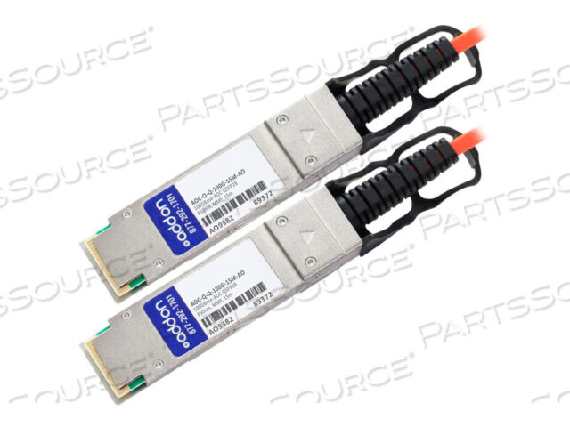OEM#: AOC-Q-Q-100G-15M-AOADDON ARISTA NETWORKS AOC-Q-Q-100G-15M СОВМЕСТИМЫЙ TAA СОВМЕСТИМЫЙ 100GBASE-AOC QSF от ADDON
