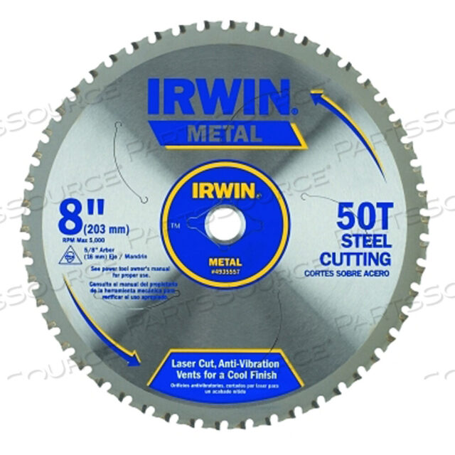 OEM#: 4935557ПОЛОТНО ДЛЯ РЕЗКИ МЕТАЛЛА, ДИАМЕТРОМ 8 ДЮЙМОВ, 50 ЗУБЬЕВ от IRWIN Tools