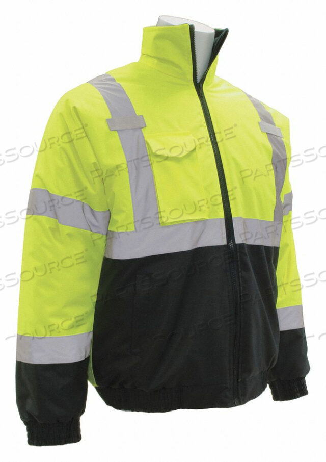 JACKET CLASS 3 HI-VIZ LIME POLYESTER L
