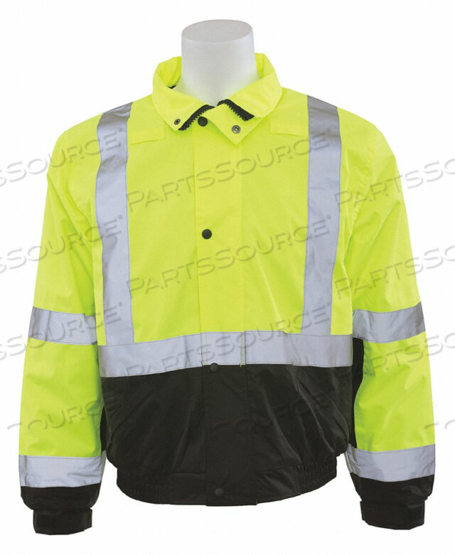 BOMBER JACKET CLASS3 HI-VIZ LIME/BLK 3XL