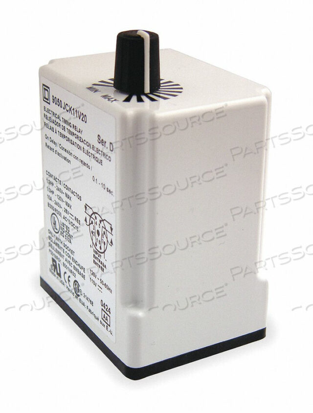 OEM#: 9050JCK11V14РЕЛЕ ЗАДЕРЖКИ ВРЕМЕНИ 24 В AC/DC 10A DPDT от Square D