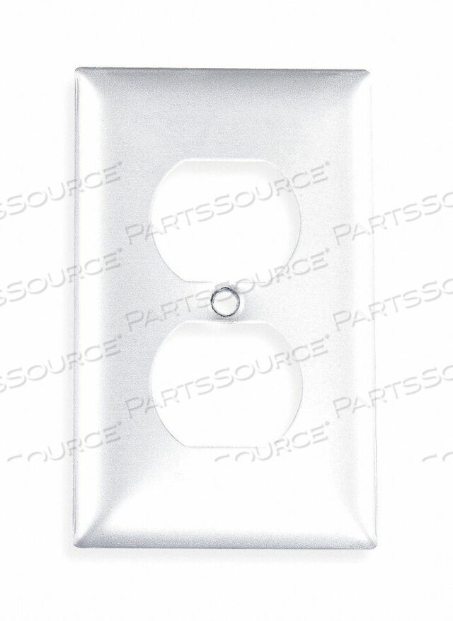 OEM#: SA8DUPLEX WALL PLATE 1 GANG SILVER от Hubbell Incorporated, Wiring Device-Kellums