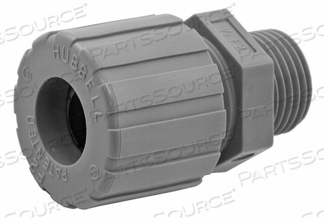 OEM#: SHC1024CRCONNECTOR, CORD, 0.5 TO 0.63 IN. OD, BROWN, 1/2 IN. HUB by Hubbell Incorporated, Wiring Device-Kellums