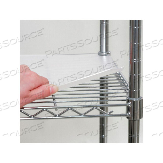 OEM#: 5GRF6ПРОЗРАЧНЫЙ ПОДКЛАДКА ДЛЯ ПОЛОК, ПЛАСТИКОВАЯ, МАТОВАЯ ОТДЕЛКА, 4 шт. от Grainger, Inc.
