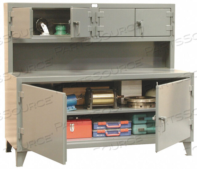 OEM#: 65-UC-301CABINET WORKSTATION WITH UPPER COMPARTMENTS - 72W X 30D X 56H by Strong Hold