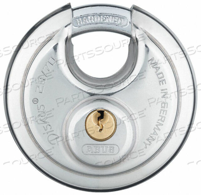 OEM#: 28/70 KAX2KEYED PADLOCK 49/64 В КРУГЛОМ СЕРЕБРЯНОМ ЦВЕТЕ PK2 от Abus