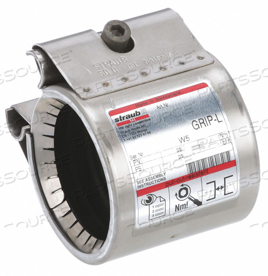 OEM#: STR20000GRIP L СОЕДИНЕНИЕ 3/4 ДЮЙМА РАЗМЕР ТРУБЫ от Straub