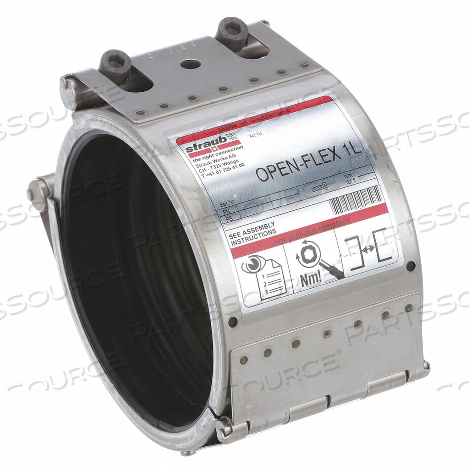 OEM#: STR35901 ОТКРЫТАЯ ГИБКАЯ МУФТА 5 ДЮЙМОВ РАЗМЕР ТРУБЫ от Straub
