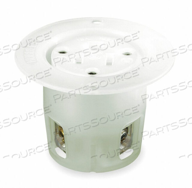 OEM#: HBL5279CFLANGED FEMALE OUTLET, 15A 125V, 3W 2P, БЕЛЫЙ от Hubbell Incorporated, Wiring Device-Kellums