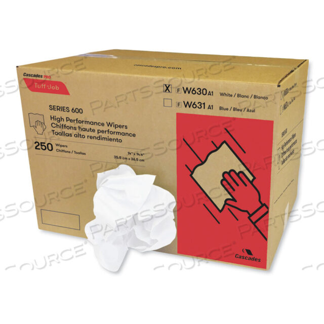 OEM#: W630TUFF-JOB ПОЛОТЕНЦА СПАНЛЕЙС, КОМКИРОВАННАЯ УПАКОВКА, 14,38 X 14, БЕЛЫЕ, 250/КОРОБКА от Cascades PRO