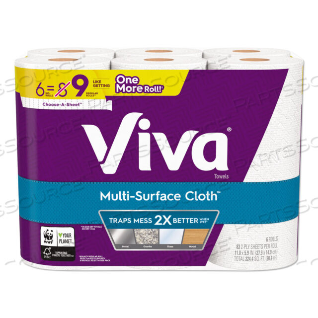 OEM#: 46708МНОГОСЛОЙНЫЕ БУМАЖНЫЕ ПОЛОТЕНЦА CHOOSE-A-SHEET ДЛЯ КУХНИ, 2-СЛОЙНЫЕ, 11 X 5.9, БЕЛЫЕ, 83/РУЛОН, 6 РУЛОНОВ/УПАКОВКА, 4 УПАКОВКИ/КОРОБКА от Viva