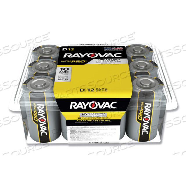 OEM#: ALD12PPJULTRA PRO ЩЕЛОЧНЫЕ БАТАРЕИ D, 12 ШТ./УПАКОВКА от Rayovac