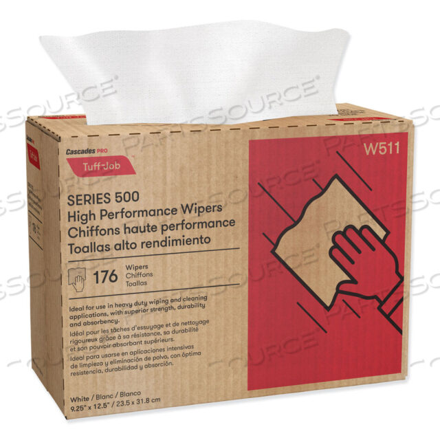 OEM#: W511TUFF-JOB S500 ВЫСОКОЭФФЕКТИВНЫЕ ДВОРНИКИ, 9,25 X 12,5, БЕЛЫЕ, 176/КОРОБКА, 10 КОРОБОК/КОРОБКА от Cascades PRO