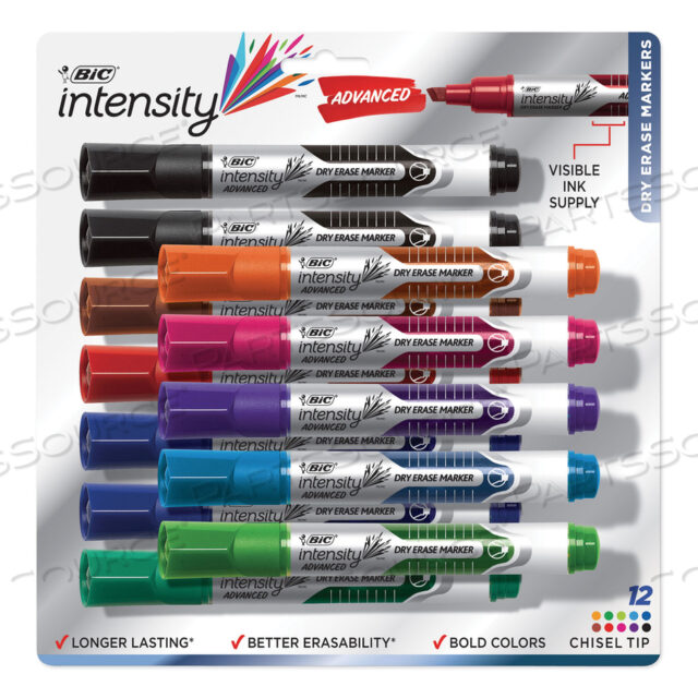 OEM#: GELITP121-ASTINTENSITY УЛУЧШЕННЫЙ СУХОСТИРАЕМЫЙ МАРКЕР, В ФОРМЕ ТАНК, ШИРОКИЙ КОНЧИК-ЛОПОК, РАЗНЫЕ ЦВЕТА, ДЕСЯТОК от BIC