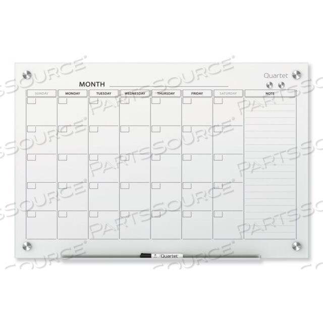 OEM#: GC3624FINFINITY МАГНИТНАЯ СТЕКЛОВАЯ ДОСКА-КАЛЕНДАРЬ, 36 X 24 от Quartet