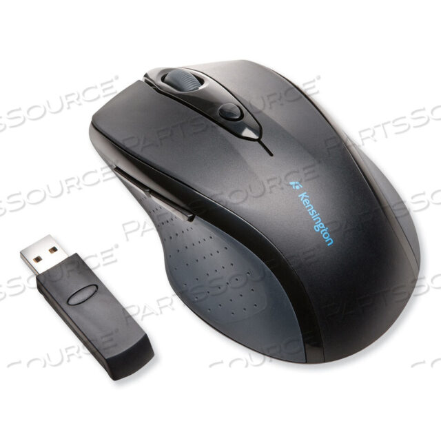 OEM#: K72370USPRO FIT ПОЛНОРАЗМЕРНАЯ БЕСПРОВОДНАЯ МЫШЬ, ЧАСТОТА 2,4 ГГЦ/ДИАПАЗОН БЕСПРОВОДНОЙ СВЯЗИ 30 ФУТОВ, ДЛЯ ПРАВОЙ РУКИ, ЧЕРНАЯ от Kensington Computer Products