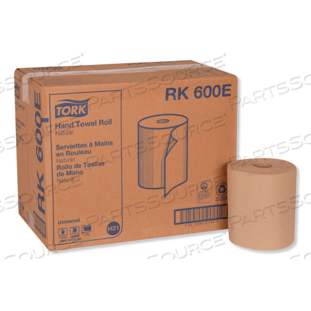 OEM#: RK600EУниверсальное рулонное полотенце с жесткой намоткой, 1-слойное, 7,88 X 600 футов, натуральное, 12 шт. в коробке от Tork