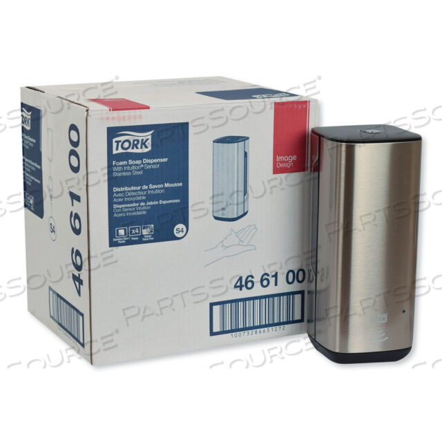 OEM#: 466100АВТОМАТИЧЕСКИЙ ДИСПЕНСЕР ДЛЯ ПЕНКИ ДЛЯ УХОДА ЗА КОЖЕЙ IMAGE DESIGN С ДАТЧИКОМ ИНТУИЦИИ, 1 Л, 4,5 X 5,12 X 10,62, НЕРЖАВЕЮЩАЯ СТАЛЬ от Tork