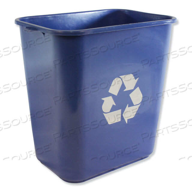 OEM#: IMP 7702 BLU-RSOFT-SIDE RECYCLE LOGO ПЛАСТИКОВАЯ КОРЗИНА ДЛЯ МУСОРНЫХ ТРУБ, 28 КВАРТ, ПОЛИЭТИЛЕН, СИНИЙ от Impact Products