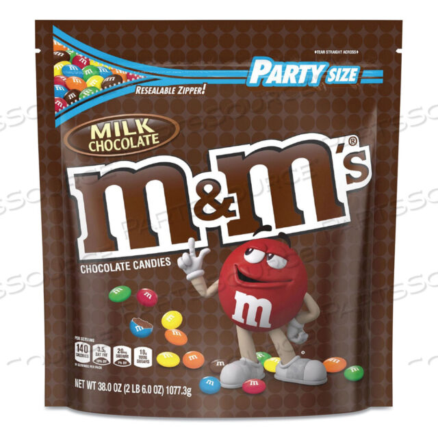 OEM#: 55114КОНФЕТЫ ИЗ МОЛОЧНОГО ШОКОЛАДА, МОЛОЧНЫЙ ШОКОЛАД, ПАКЕТ 38 УНЦИЙ от M & Ms
