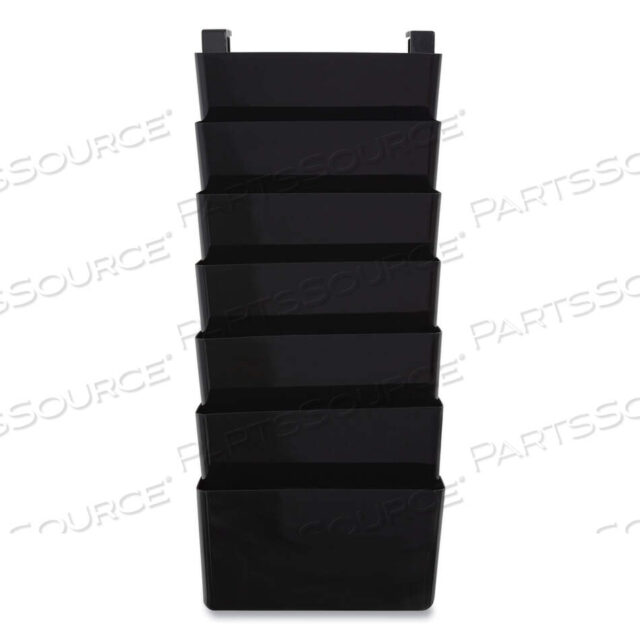 OEM#: TR55348НЕБЬЮЩАЯСЯ ПЛАСТИКОВАЯ НАСТЕННАЯ ПАПКА, 7 СЕКЦИЙ, ФОРМАТ LETTER, 13 X 3,81 X 30,78, ЧЕРНАЯ от TRU RED
