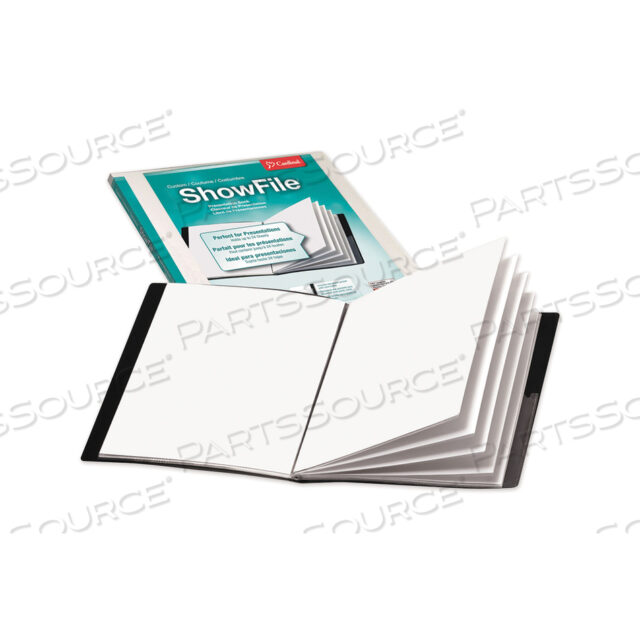 OEM#: 50132CBSHOWFILE ДИСПЛЕЙ-КНИГА С ИНДИВИДУАЛЬНЫМ КАРМАНОМ В ОБЛОЖКЕ, 12 ОБЛОЖЕК ФОРМАТА LETTER, ЧЕРНАЯ от Cardinal