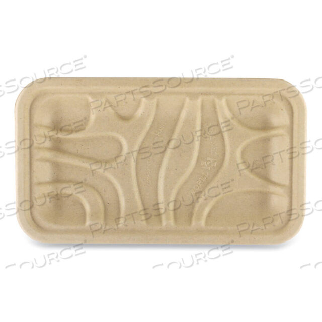 OEM#: TRSC17SLLFFIBER TRAYS, PLA-FLUIN, БЕЗ ПФАС, 1 ОТСЕКЦИЯ, 8,3 X 4,9 X 0,7, НАТУРАЛЬНЫЙ, БУМАГА, 500/КОРОБКА от World Centric