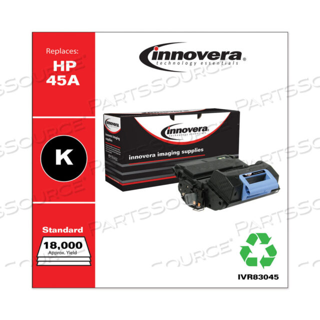 OEM#: IVR83045ВОССТАНОВЛЕННЫЙ ЧЕРНЫЙ ТОНЕР, ЗАМЕНА ДЛЯ 45A (Q5945A), РЕСУРС 18 000 СТРАНИЦ от Innovera