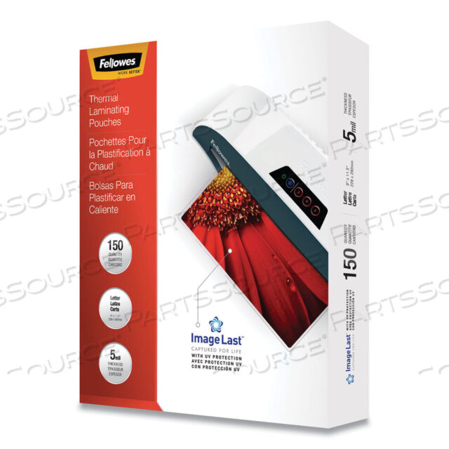 OEM#: 5204007IMAGELAST ЛАМИНИРУЮЩИЕ ПАКЕТЫ С УФ-ЗАЩИТОЙ, 5 МИЛ, 9 X 11,5, ПРОЗРАЧНЫЕ, 150/УПАК от Fellowes