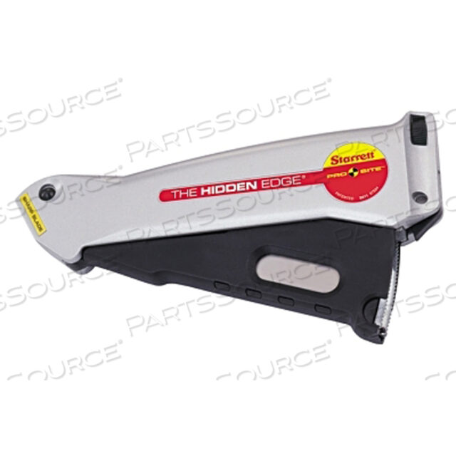 OEM#: 67584HIDDEN EDGE UTILITY KNIFE, 6-1/2 IN L, UTILITY STEEL BLADE, SILVER by Starrett