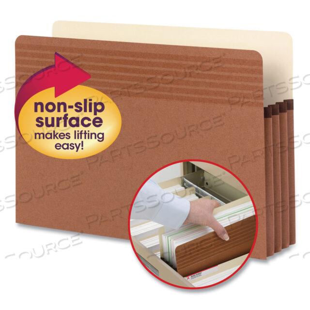 OEM#: 73210 КАРМАНЫ EASY GRIP, РАСШИРЕНИЕ 3,5, РАЗМЕР LEGAL, REDROPE, 25/КОРОБКА от Smead