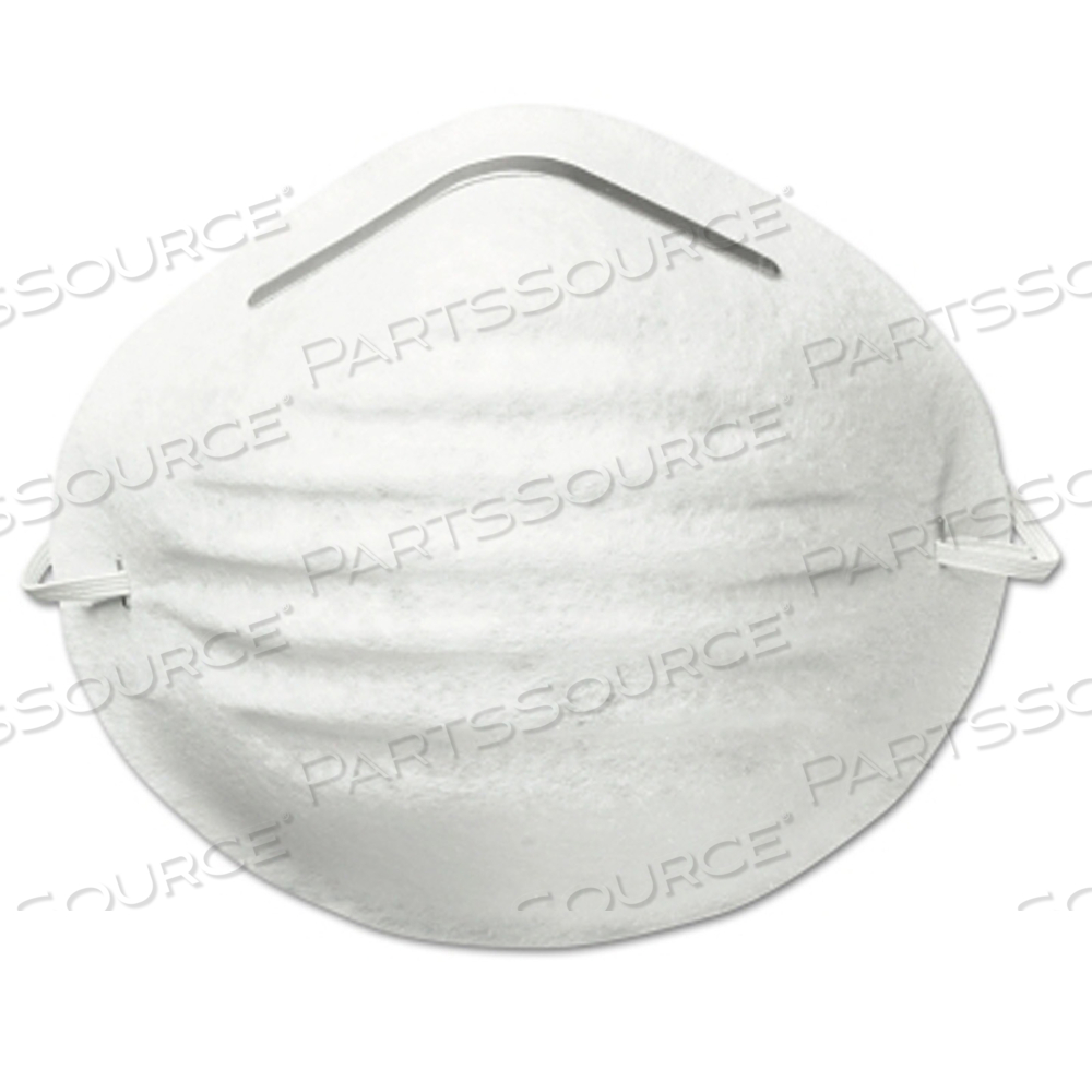 OEM#: 14110094CCNUISANCE ОДНОРАЗОВАЯ ПЫЛЕЗАЩИТНАЯ МАСКА, ПОЛУЛИЦЕВАЯ, БЕЛАЯ, ОДИН РАЗМЕР от North Safety