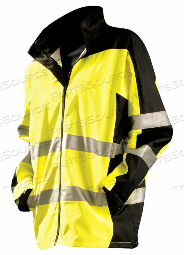 OEM#: SP-BRJ-Y4XSPEED COLLECTION PREMIUM BREATHABLE RAIN JACKET, CLASS 3, HI-VIS YELLOW, 4XL by Occunomix