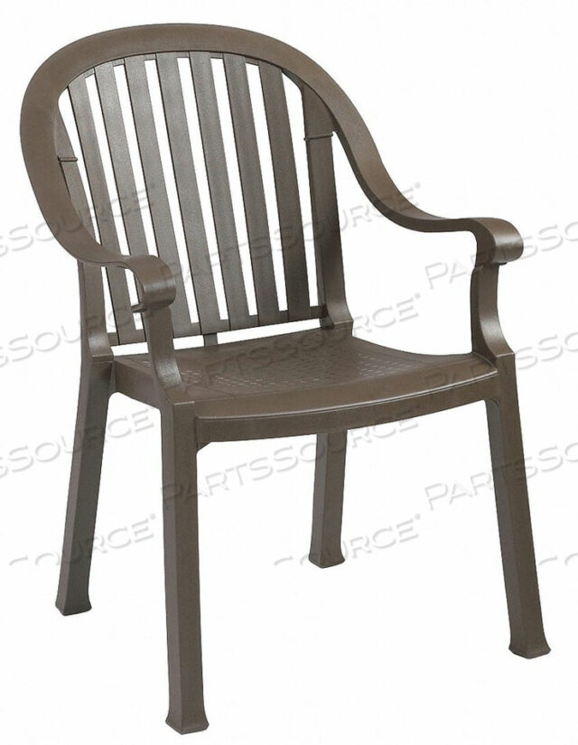 OEM#: US650037КРЕСЛО С ВЫСОКОЙ СПИНКОЙ, СТЕКЛЯННОЕ, БРОНЗОВЫЙ MIST от Grosfillex