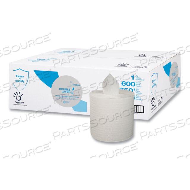OEM#: 410083ДВУХСЛОЙНОЕ БУМАЖНОЕ ПОЛОТЕНЦЕ, 1-СЛОЙНОЕ, 7,6 X 15, БЕЛОЕ, 600/РУЛОН, 6 РУЛОНОВ/КОРОБКА от Papernet