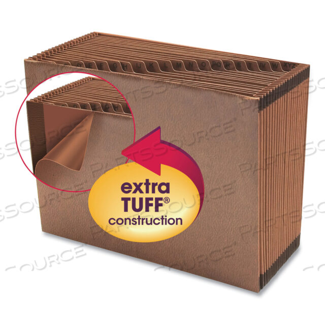 OEM#: 70425 TUFF EXPANDING STADIUM FIL, 21 СЕКЦИЯ, ВЫРЕЗНЫЕ ЯЗЫКИ 1/21, ФОРМАТ LETTER, REDROPE от Smead