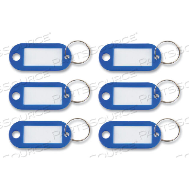 OEM#: KEY98019БИРКИ ДЛЯ КЛЮЧЕЙ С ОКНОМ, 0,88 X 0,19 X 2, ТЕМНО-СИНИЙ, 6 ШТ./УПАКОВКА от Advantus