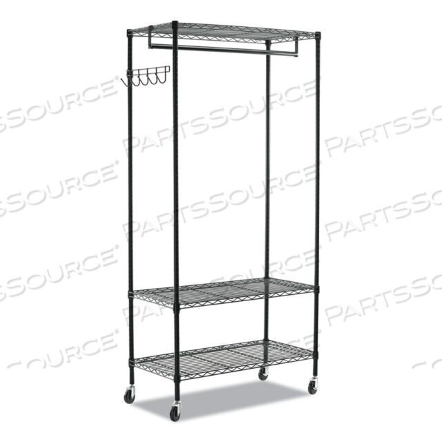 OEM#: ALEGR364818BLWIRE СТЕЛЛАЖ ДЛЯ ОДЕЖДЫ, 40 ПРЕДМЕТОВ, 48 Ш X 18 Г X 75 В, ЧЕРНЫЙ от Alera